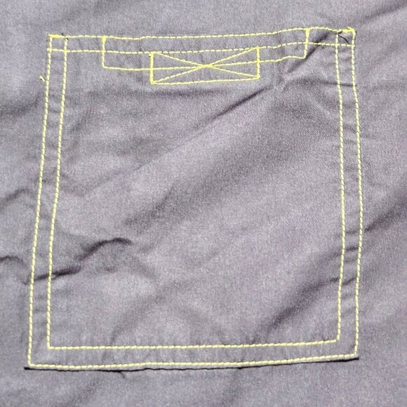 Benzene Men's Button-Up Navy Blue Shirt XL Addicted To Speed 100% Polyester - Picture 6 of 10